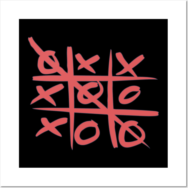 Tic Tac Toe - X and O Graphic - Board Game Wall Art by DeWinnes